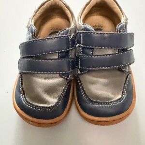 Livie & Luca Navy and Grey Toddler Sneakers